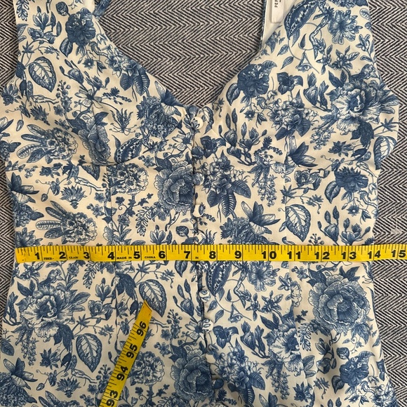 PEPPERMAYO - White and Blue Floral Mini Dress - Picture 7 of 7